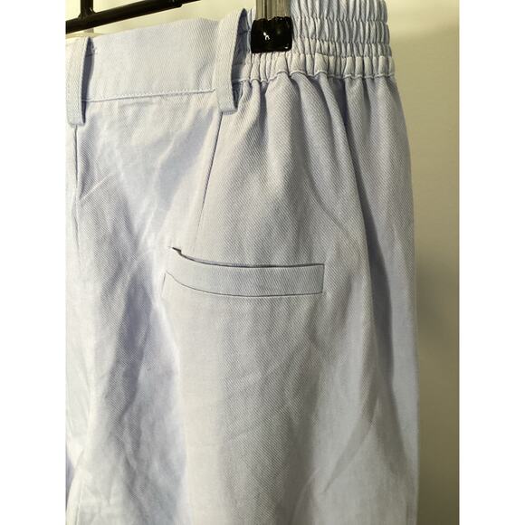 MØN RENN Lisle Pant - Light Blue Women’s Size Large (12) Embroidered Pants $189 - Picture 5 of 9